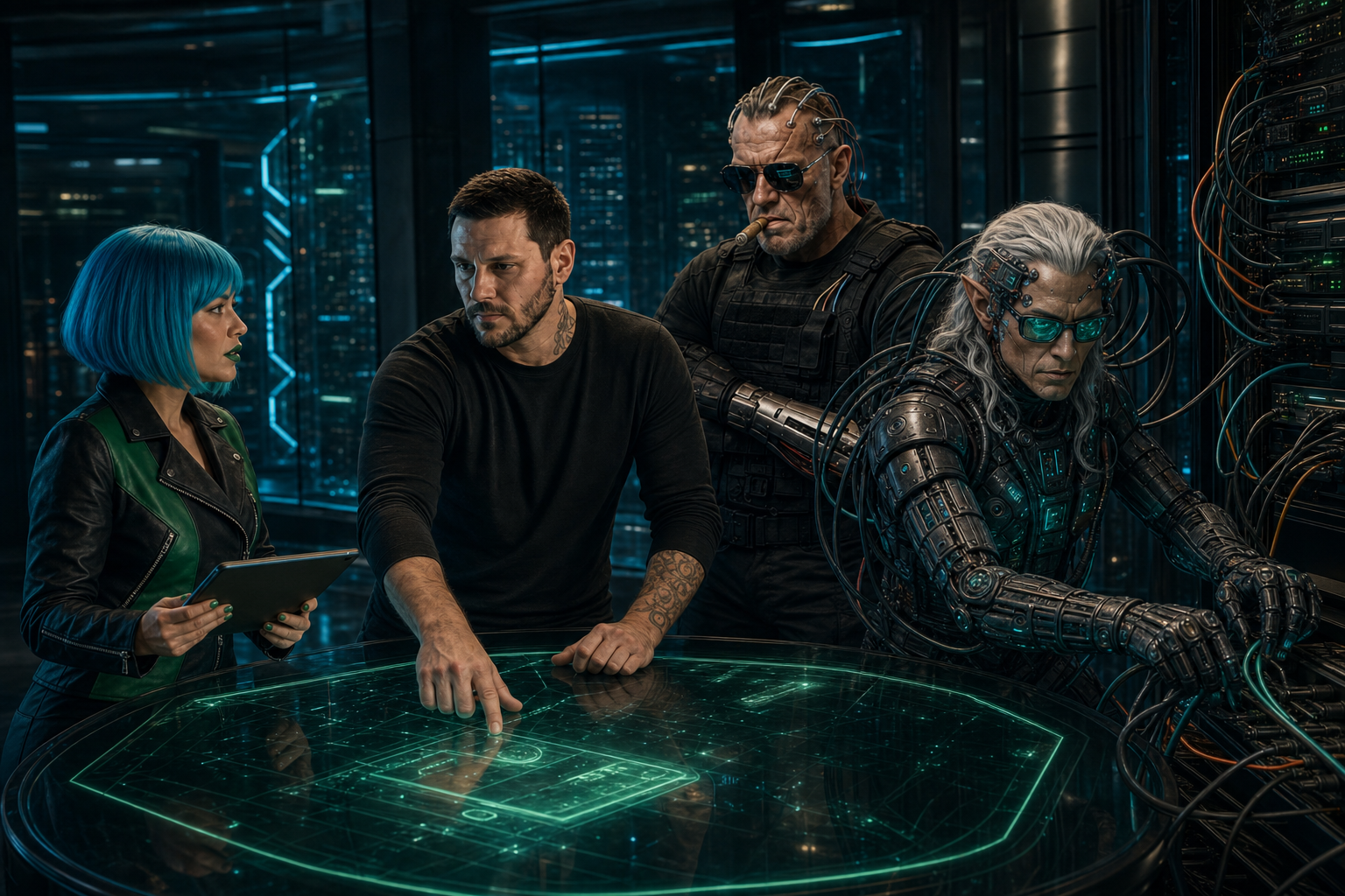 The DRiPGATE crew at the command floor